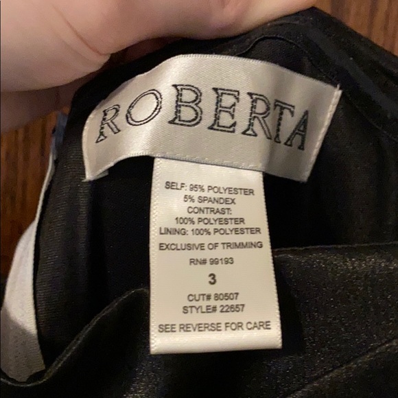 Strapless Black and White Sparkly Homecoming Dress - Picture 5 of 5